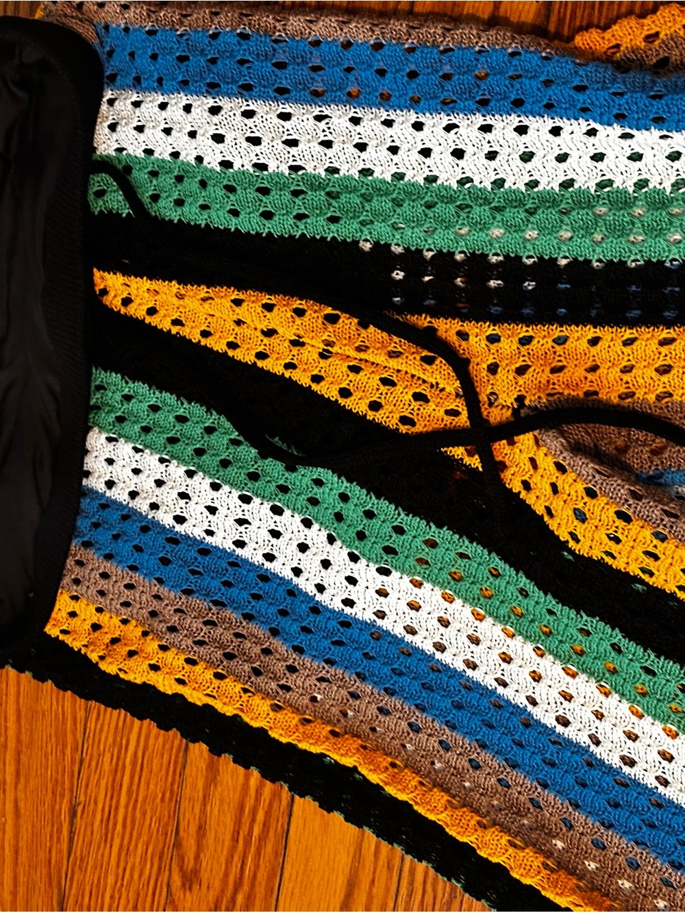 Mango x Simon Miller Striped Openwork Knit trousers - Picture 4 of 5
